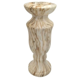 Κηροπήγιο Marble Effect 15-00-23756 13,5x35cm Multi Marhome Κεραμικό