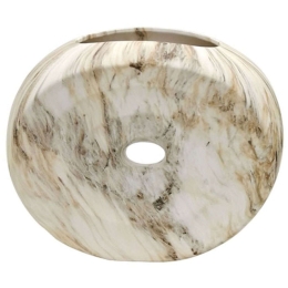 Βάζο Marble Effect 15-00-23768 27,5x9,5x22,5cm Multi Marhome Κεραμικό