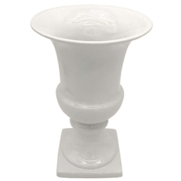 Βάζο 15-00-23741 19x26,5cm White Marhome Κεραμικό