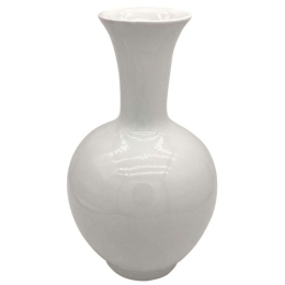 Βάζο 15-00-23748 19x35cm White Marhome Κεραμικό