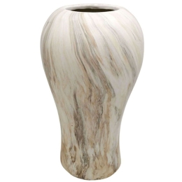 Βάζο Marble Effect 15-00-23759 20,2x34,8cm Multi Marhome Κεραμικό