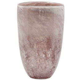 Βάζο Φυσητό Φυσαλίδες 15-00-23914 Φ18x29cm Somon-White Marhome Γυαλί