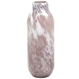 Βάζο Φυσητό Φυσαλίδες 15-00-23917 Φ12x33cm Somon-White Marhome Γυαλί
