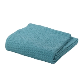 Κουβέρτα Πικέ New Golf Dusty Aqua Nef-Nef Single 160x240cm 100% Βαμβάκι
