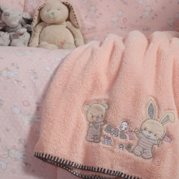 Κουβέρτα Βρεφική Fleece Play In My Room Pink Nef Nef Κούνιας 110x150cm Πολυέστερ