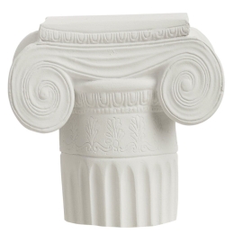 Κηροπήγιο Atlas S351150W 9,5x12x9cm Atlas White Sophia Κεραμικό