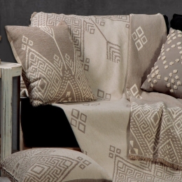 Ριχτάρι Semedo Beige-Ecru Nef-Nef Πολυθρόνα 130x170cm Ακρυλικό-Πολυέστερ