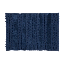 Ταπέτο Μπάνιου Life 1128-Navy Nef-Nef 60Χ90 60x90cm Βαμβάκι-Πολυέστερ