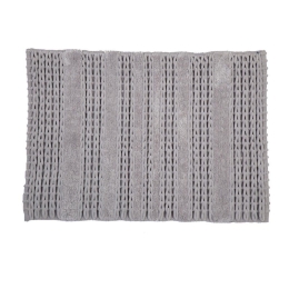 Ταπέτο Μπάνιου Life 725-Grey Nef-Nef 60Χ90 60x90cm Βαμβάκι-Πολυέστερ