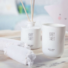 Αρωματικό Κερί Και Αρωματικό Χώρου Σετ Baby Sweet Nef-Nef Γυαλί