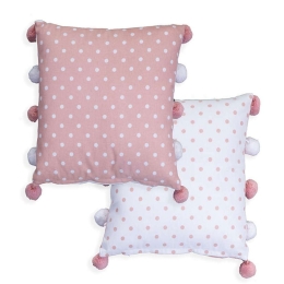 Μαξιλάρι Διακοσμητικό (Με Γέμιση) Deco Time Pink Nef-Nef 35Χ35 Βαμβάκι-Πολυέστερ