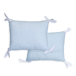 Μαξιλάρι Διακοσμητικό (Με Γέμιση) Deco Time Blue Nef-Nef 30Χ45 30x45cm Βαμβάκι-Πολυέστερ