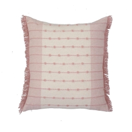 Μαξιλάρι Διακοσμητικό (Με Γέμιση) Yorker Pink Nef-Nef 50Χ50 50x50cm Βαμβάκι-Πολυέστερ