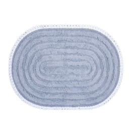 Ταπέτο Μπάνιου Please 1146-Blue Nef-Nef 55X85 55x85cm 100% Βαμβάκι
