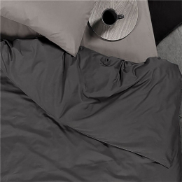 Παπλωματοθήκη Basic-22 Dark Grey Nef-Nef Υπέρδιπλo 230x240cm 100% Βαμβάκι