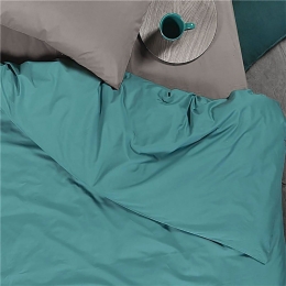 Παπλωματοθήκη Basic-22 Dusty Petrol Nef-Nef Υπέρδιπλο 230x240cm 100% Βαμβάκι
