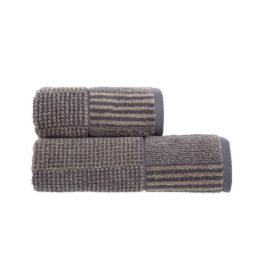 Πετσέτα Easton Anthracite Nef-Nef Προσώπου 50x90cm 100% Βαμβάκι