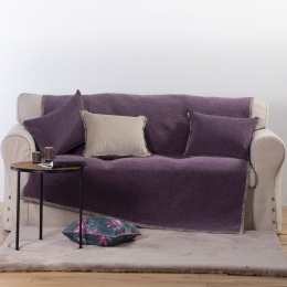 Ριχτάρι New Tanger Purple-Ecru Nef-Nef Πολυθρόνα 180x180cm Ακρυλικό-Πολυέστερ