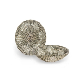 Διακοσμητικό Πιάτο Τοίχου Seagrass Bangor D.28X6 Beige Nef-Nef Seagrass