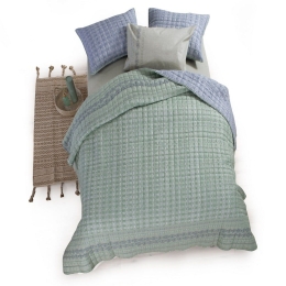 Κουβερλί Asher Green Nef-Nef Υπέρδιπλο 240x220cm Microfiber-Polyester