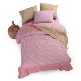 Κουβερλί Asher Pink Nef-Nef Υπέρδιπλo 240x220cm Microfiber-Polyester