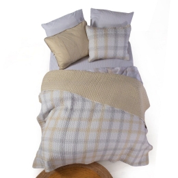 Κουβερλί Bradford Yellow Nef-Nef Υπέρδιπλο 240x220cm Microfiber-Polyester