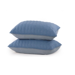 Μαξιλαροθήκες Bicolor-22 (Σετ 2τμχ) Blue-Grey Nef-Nef 52X72 Microfiber-Polyester