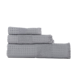 Πετσέτα Touch Πικέ Grey Nef-Nef Προσώπου 50x90cm 100% Βαμβάκι