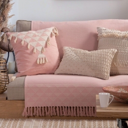 Ριχτάρι Finley Pink Nef-Nef Πολυθρόνα 180x180cm 100% Βαμβάκι