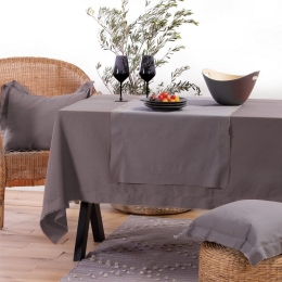 Τραπεζομάντηλο Minimal Grey Nef-Nef 140X240 100% Βαμβάκι