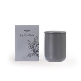 Αρωματικό Κερί Fig & Sandalwood 23 200gr Grey Nef-Nef Γυαλί