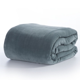 Κουβέρτα Fleece Cosy Dusty Blue Nef-Nef Υπέρδιπλo 220x240cm Πολυέστερ