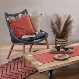 Μαξιλάρι Διακοσμητικό (Με Γέμιση) Chiara Paprica Nef-Nef 45X45 Cotton-Polyester