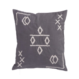 Μαξιλάρι Διακοσμητικό (Με Γέμιση) Laoura Grey Nef-Nef 45X45 Βαμβάκι-Πολυέστερ