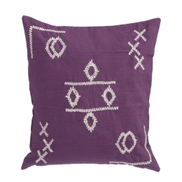 Μαξιλάρι Διακοσμητικό (Με Γέμιση) Laoura Mauve Nef-Nef 45X45 Βαμβάκι-Πολυέστερ
