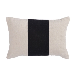 Μαξιλάρι Διακοσμητικό (Με Γέμιση) Livier Black Nef-Nef 35X55 Βαμβάκι-Πολυέστερ