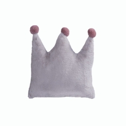 Μαξιλάρι Διακοσμητικό (Με Γέμιση) Παιδικό Baby Crown 40X40 Grey Nef-Nef 40Χ40 40x40cm Πολυέστερ