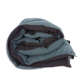 Πάπλωμα Bicolor-23 Denim-Anthracite Nef-Nef Υπέρδιπλο 240x220cm Microfiber-Hollowfiber
