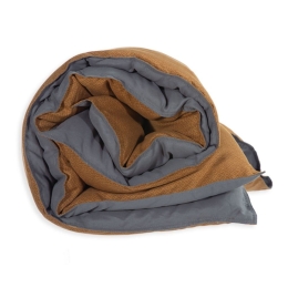 Πάπλωμα Bicolor-23 Mustard-Grey Nef-Nef Υπέρδιπλο 240x220cm Microfiber-Hollowfiber