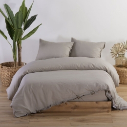 Παπλωματοθήκη Cotton-Linen Beige Nef-Nef Υπέρδιπλο 240x220cm Βαμβάκι-Λινό