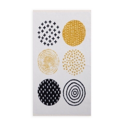 Ποτηρόπανο Abbey Βελουτέ Mustard Nef-Nef 40x60cm 100% Βαμβάκι