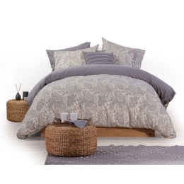 Σεντόνια Honor (Σετ 3τμχ) Grey Nef-Nef Μονό 160x260cm 100% Βαμβακερή Φανέλα