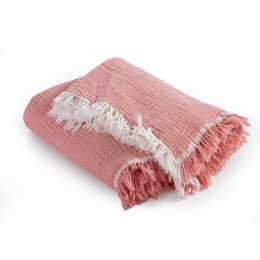 Κουβέρτα Βρεφική Apollo Coral Nef-Nef Κούνιας 110x150cm 100% Βαμβάκι