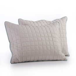 Μαξιλαροθήκες Assia (Σετ 2τμχ) Beige Nef-Nef 52X72 Microfiber-Polyester