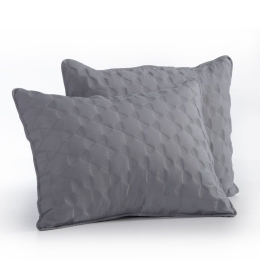 Μαξιλαροθήκες Colton (Σετ 2τμχ) Grey Nef-Nef 52X72 Microfiber-Polyester