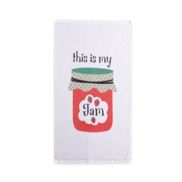 Ποτηρόπανο Βελουτέ My Jam White Nef-Nef 40x60cm 100% Βαμβάκι