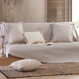 Ριχτάρι Maximus Beige Nef-Nef Διθέσιο 170x250cm Βαμβάκι-Πολυέστερ