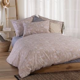 Σεντόνια Assia (Σετ 4τμχ) Beige Nef-Nef Υπέρδιπλο 240x270cm 100% Βαμβάκι