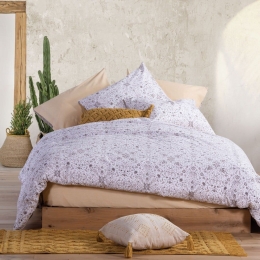 Σεντόνια Dreamer Με Λάστιχο (Σετ 4τμχ) Grey Nef-Nef King Size 180x230cm 100% Βαμβάκι