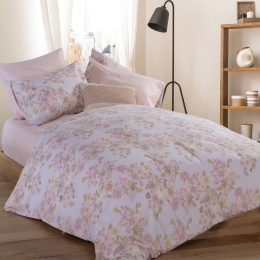 Σεντόνια Edna (Σετ 4τμχ) Grey Nef-Nef Υπέρδιπλο 240x270cm 100% Βαμβάκι